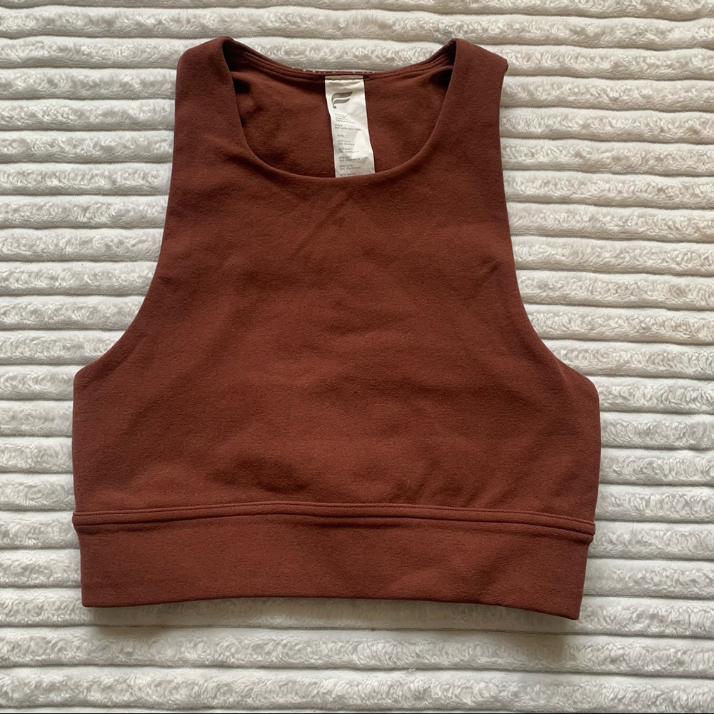 Fabletics Halter Tank Top, Color: Rust Pattern On… - image 1